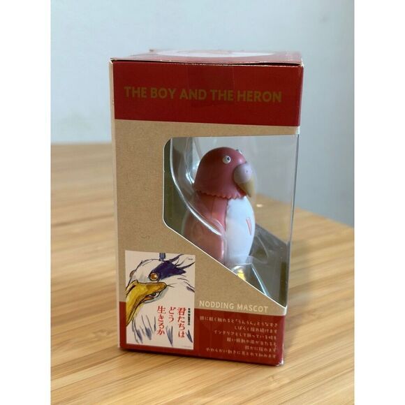 Studio Ghibli The Boy and the Heron Nodding Mascot The Parakeet Red Figure - Picture 4 of 4
